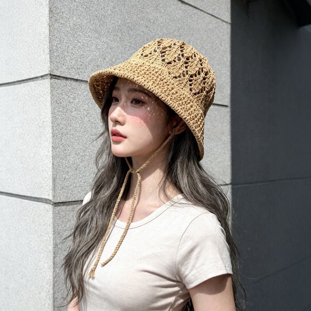 Pompabee-Crochet Cloche Hat