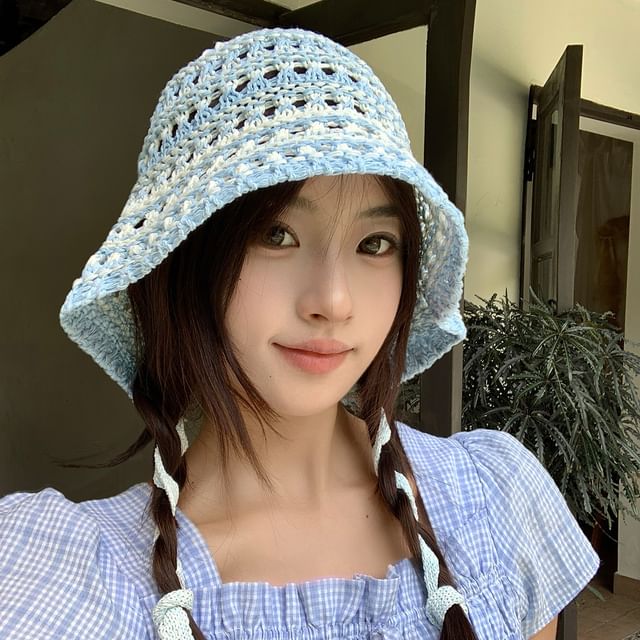Pompabee-Crochet Cloche Hat