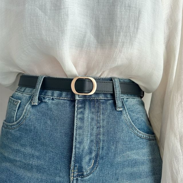 Pompabee-Faux Leather Belt Set