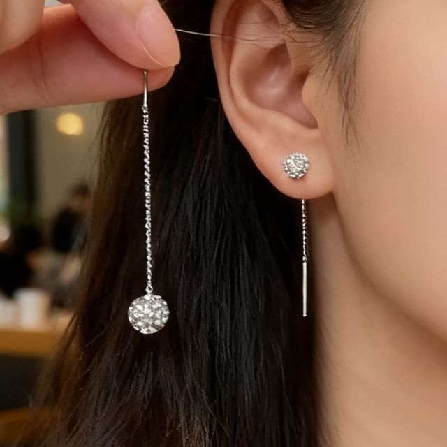 Poppin-CZ Threader Earring