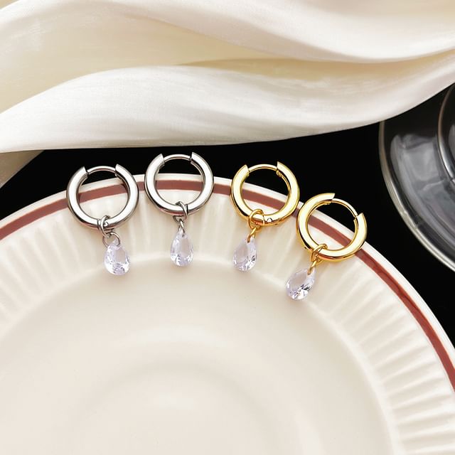 Poppin-Gemstone Dangle Earring