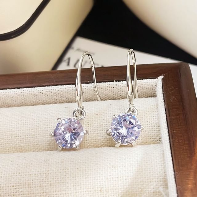Poppin-Rhinestone Drop Earring