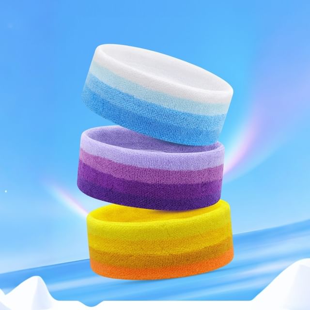 Poppin-Striped Sports Headband