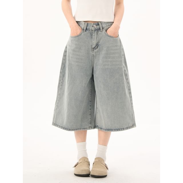 Porstina-Low Rise Washed Jorts
