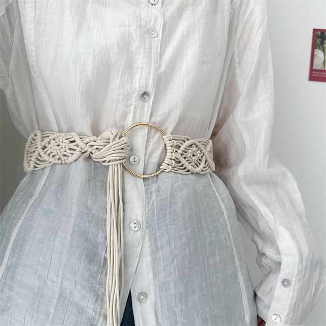 Poyol-Braided String Belt