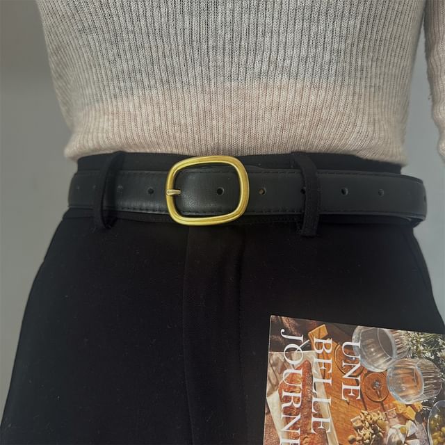 Poyol-Faux Leather Belt