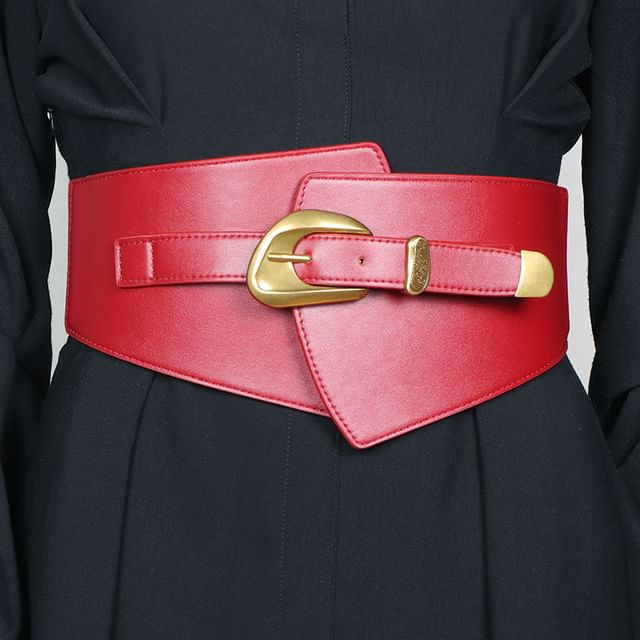 Poyol-Faux Leather Belt