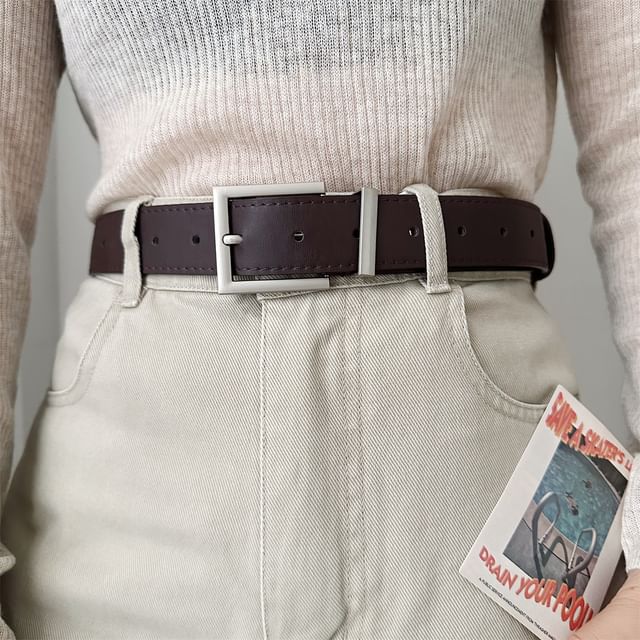 Poyol-Faux Leather Belt Set