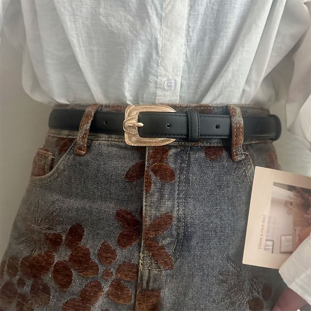 Poyol-Faux Leather Belt