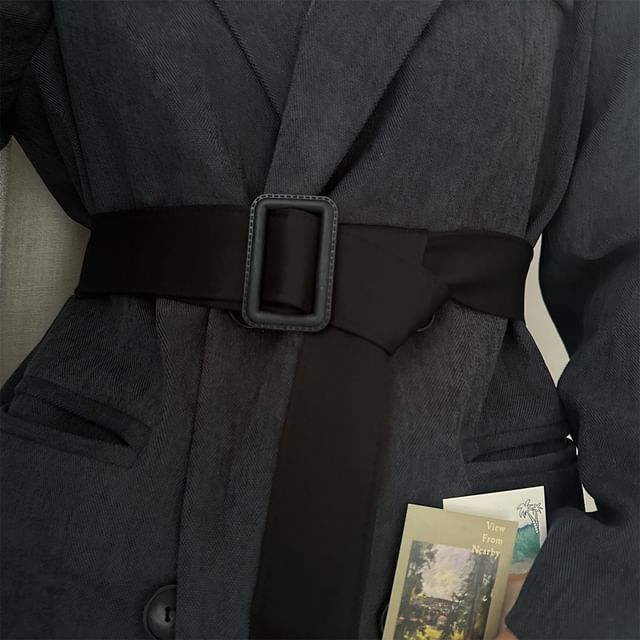 Poyol-Faux Leather Holeless Belt