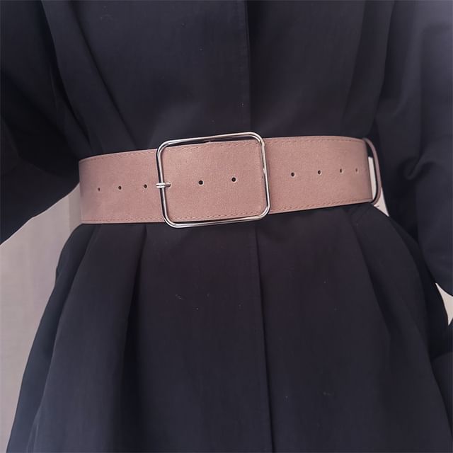 Poyol-Faux Suede Belt