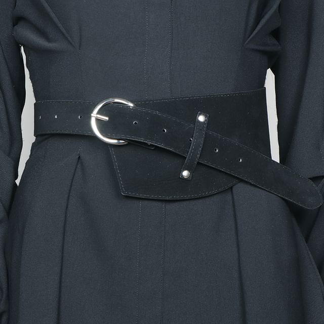 Poyol-Faux Suede Belt