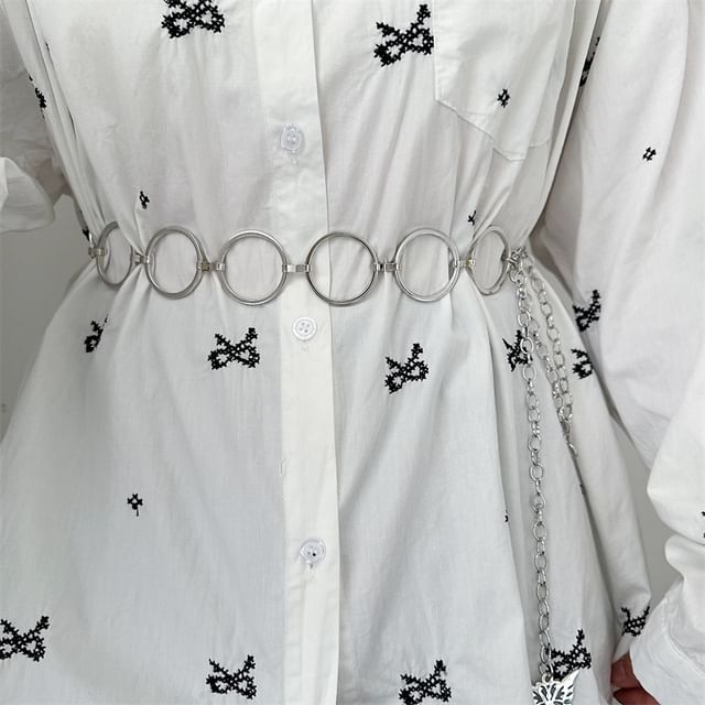 Poyol-Hoop Alloy Waist Chain Set