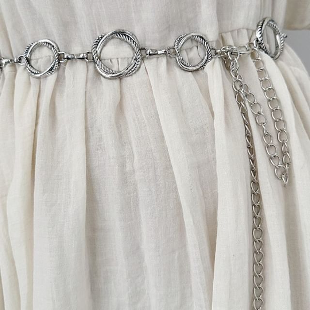 Poyol-Interlocking Hoop Alloy Waist Chain