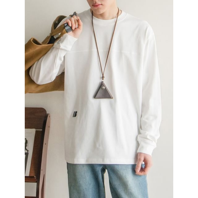 preppyfella-Long-Sleeve Loose T-Shirt