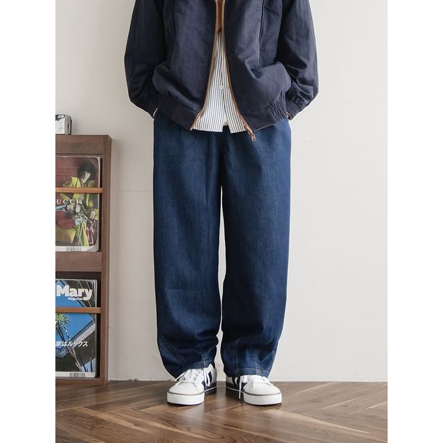 preppyfella-Mid Rise Loose Fit Jeans