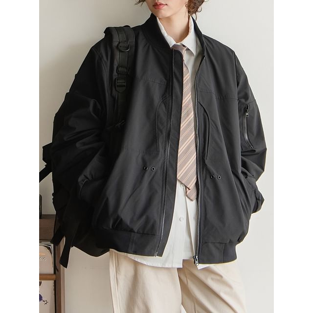 preppyfella-Unisex Loose-Fit Baseball Jacket