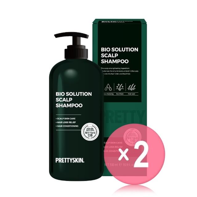 Pretty skin-Bio Solution Scalp Shampoo 2pcs Bundle Set