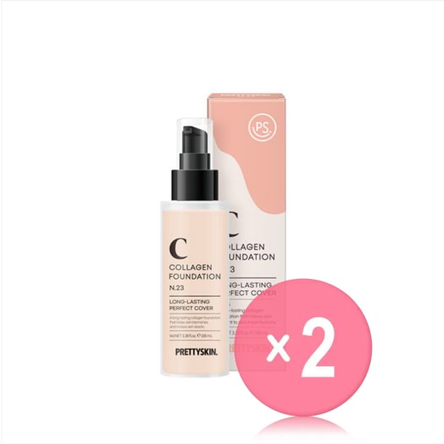 Pretty skin-Collagen Foundation - 2 Types 2pcs Bundle Set