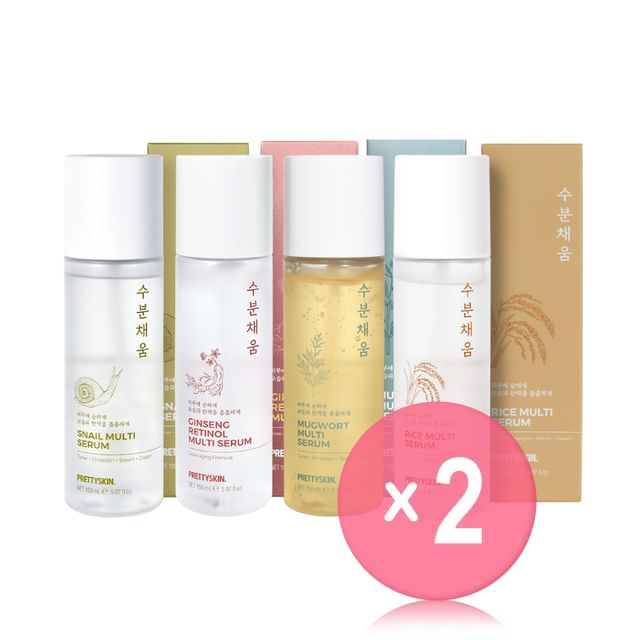 Pretty skin-Multi Serum - 4 Types 2pcs Bundle Set