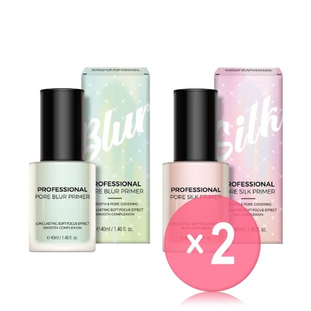 Pretty skin-Professional Pore Primer - 2 Types 2pcs Bundle Set