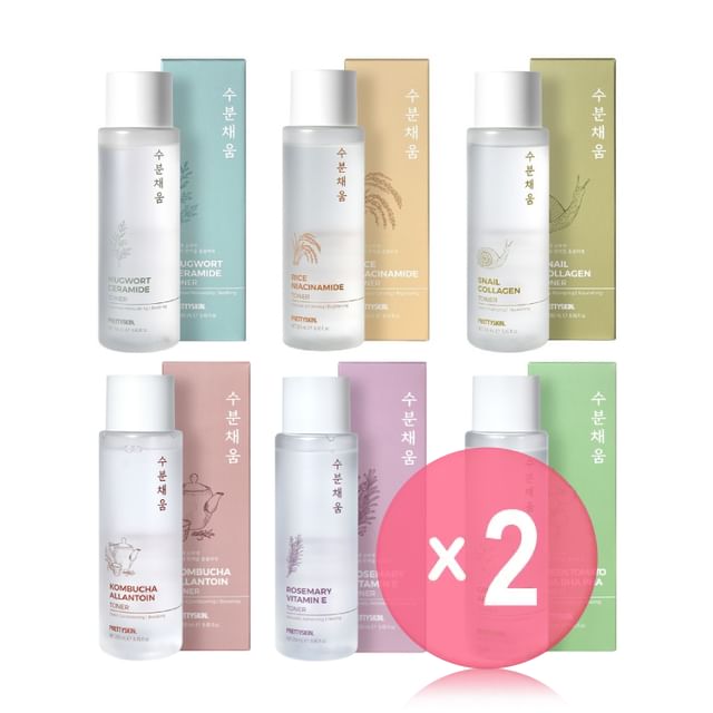 Pretty skin-Toner - 6 Types 2pcs Bundle Set