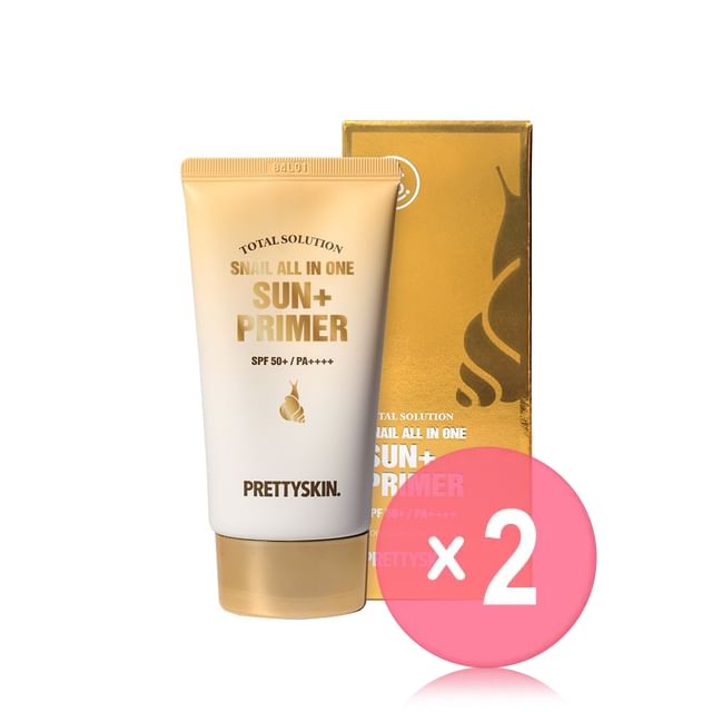 Pretty skin-Total Solution Snail All In One Sun Primer 2pcs Bundle Set