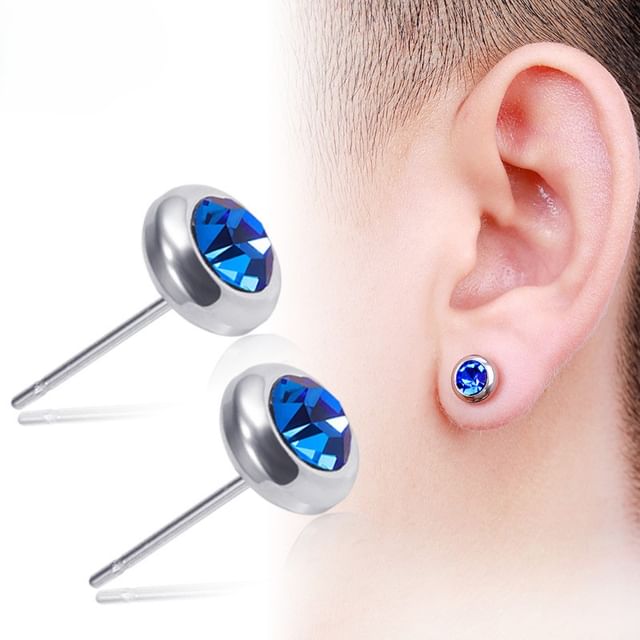 Prushia-CZ Stud Earring