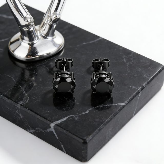 Prushia-Rhinestone Alloy Stud Earring Various Designs