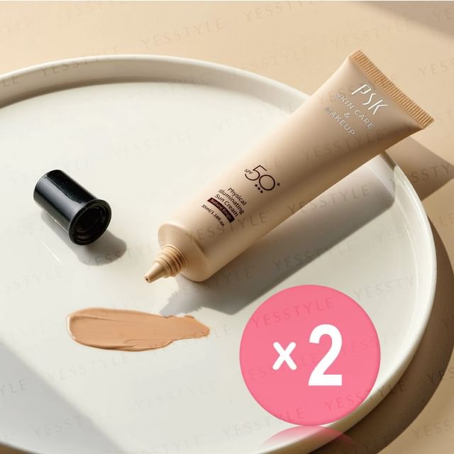 PSK-Physical Illuminating Sun Cream SPF 50 2pcs Bundle Set