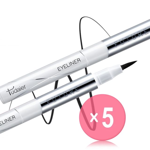 Pudaier-5D Long Lasting Quick-Drying Eyeliner 5pcs Bundle Set