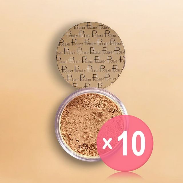 Pudaier-Crystal Bronzing Multi-Purpose Loose Powder - 8 Colors 10pcs Bundle Set