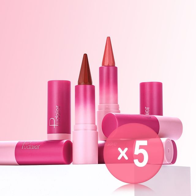 Pudaier-Feelit Multi-Use Matte Lipstick - 8 Colors 5pcs Bundle Set