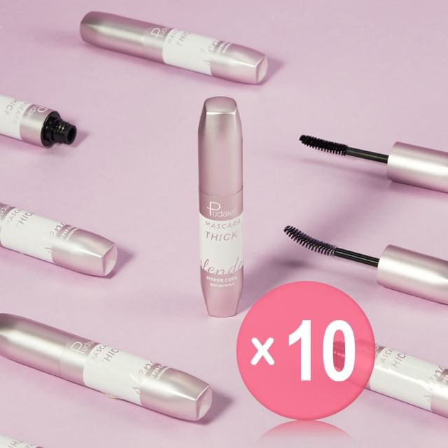 Pudaier-Hyper Curl Mascara Thick - 2 Colors 10pcs Bundle Set