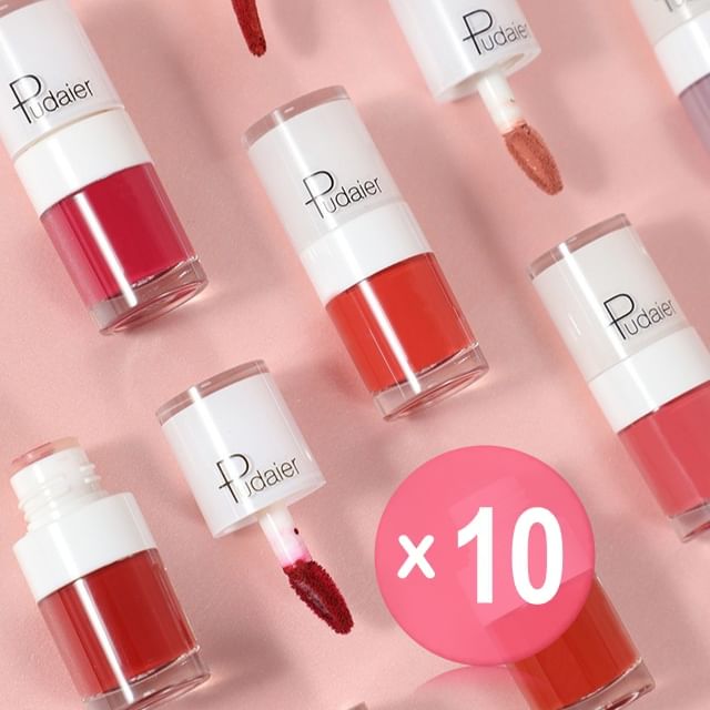 Pudaier-Mini Candy Matte Liquid Lipstick - 16 Colors 10pcs Bundle Set