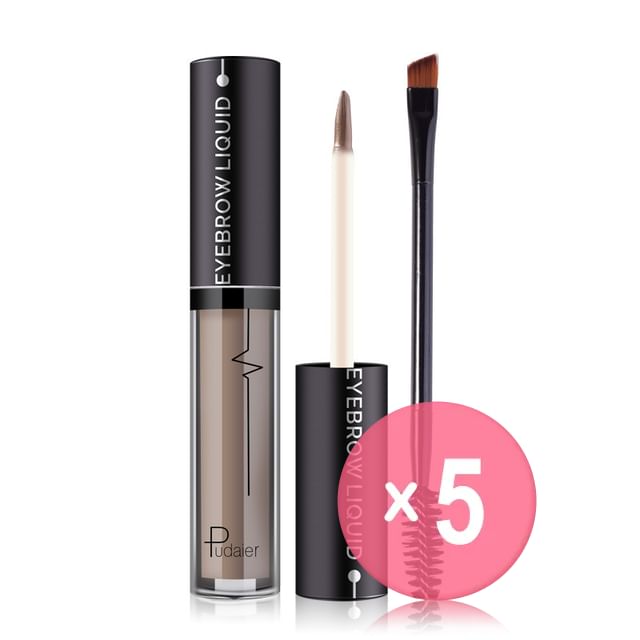 Pudaier-Shaping Perfect Eyebrow Liquid - 4 Colors 5pcs Bundle Set