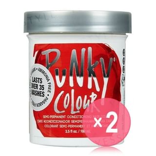 Punky Colour-Semi-Permanent Conditioning Hair Color Fire 2pcs Bundle Set