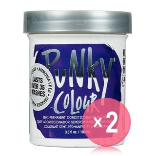 Punky Colour-Semi-Permanent Conditioning Hair Color Violet 2pcs Bundle Set