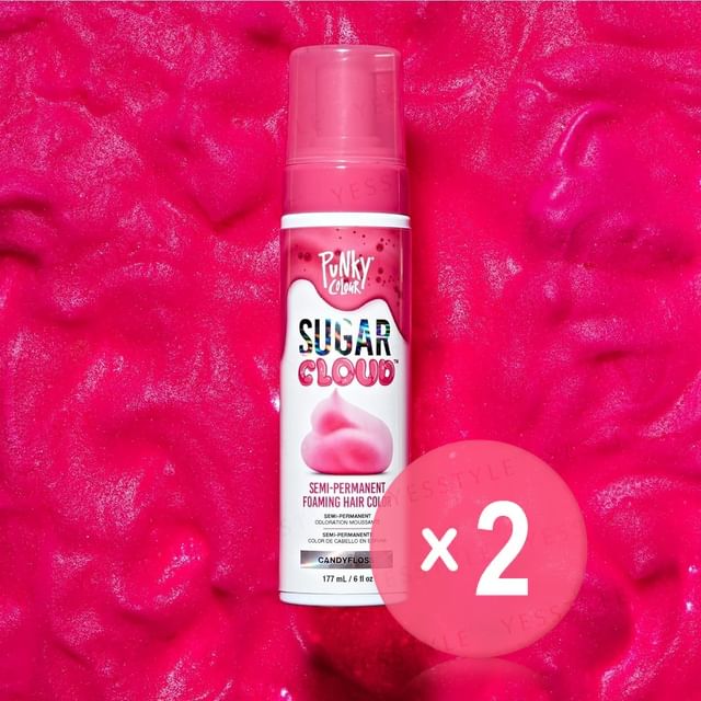 Punky Colour-Sugar Cloud Semi Permanent Foam Color Candyfloss 2pcs Bundle Set