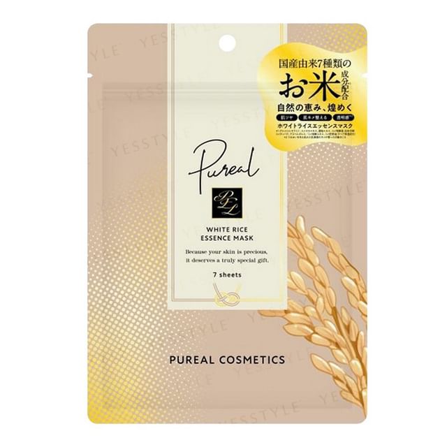 Pureal-White Rice Esscence Mask-7 Fogli