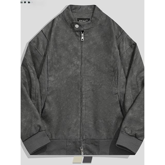 purplelouve-Washed Zip Jacket