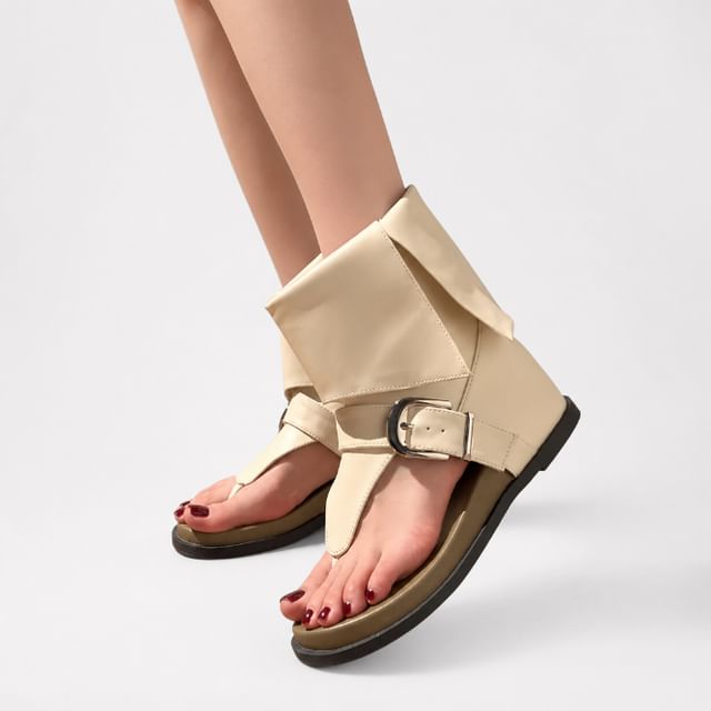 Queen Zoo-Buckled Thong Sandals
