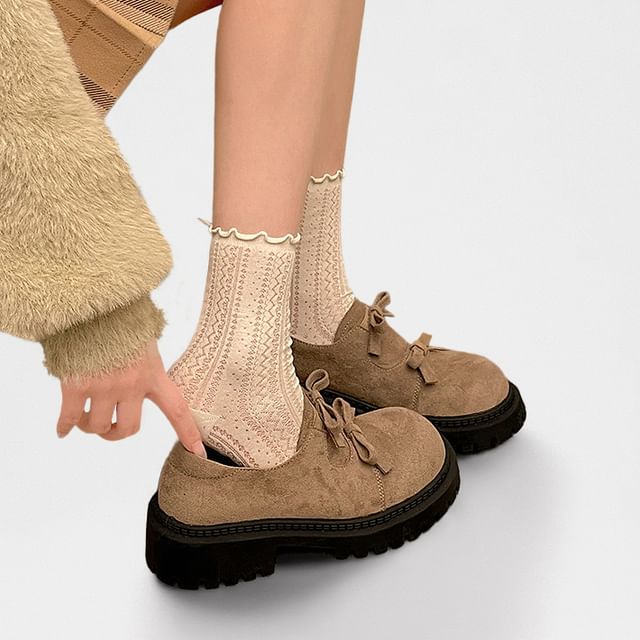 Queen Zoo-Chunky Heel Bow Loafers