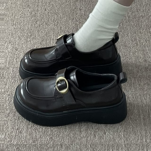 Queen Zoo-Faux Leather Platform Loafers