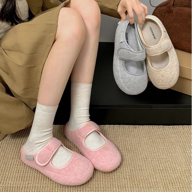 Queen Zoo-Felt Mary Jane Mules