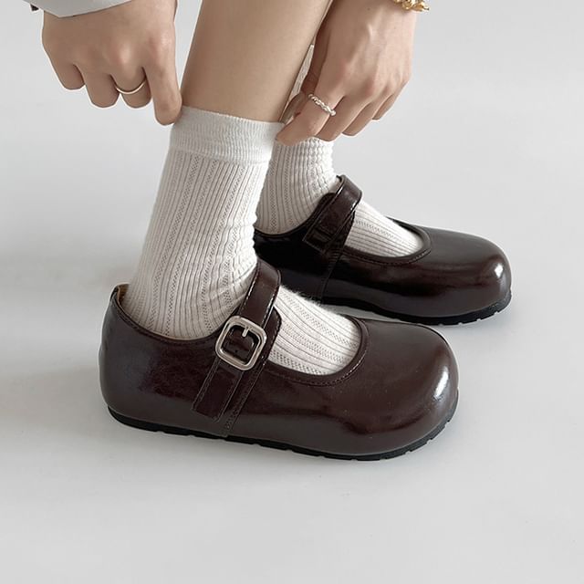 Queen Zoo-Hidden Wedge Mary Jane Shoes