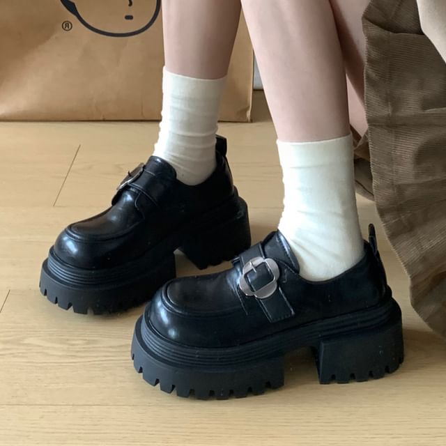 Queen Zoo-Platform Buckled Loafers