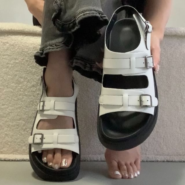 Queen Zoo-Platform Buckled Sandals