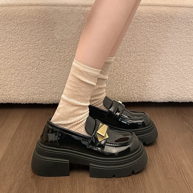 Queen Zoo-Platform Chunky Heel Loafers