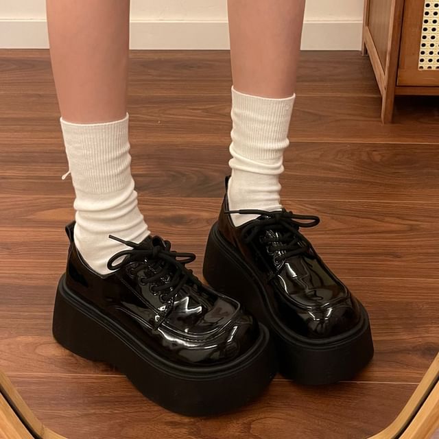 Queen Zoo-Platform Lace Oxfords